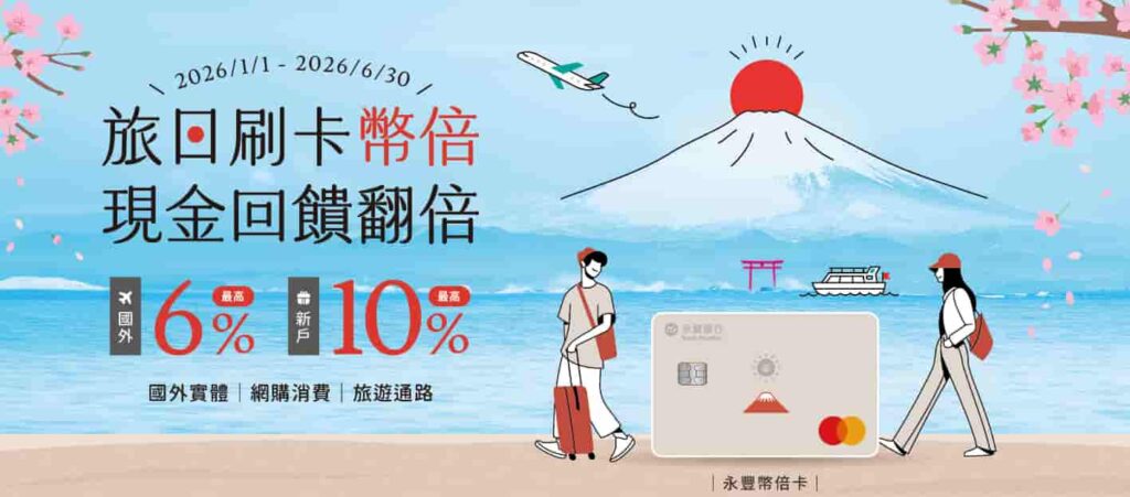 永豐幣倍卡2026上半年刷卡優惠
